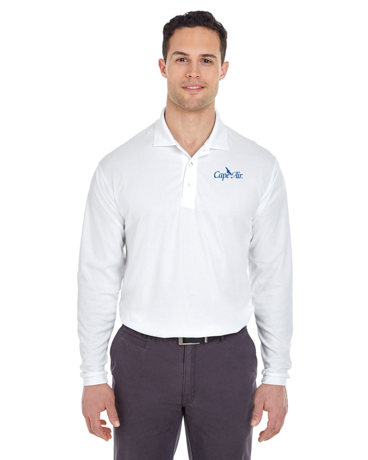 Men's Long Sleeve Performance Polo