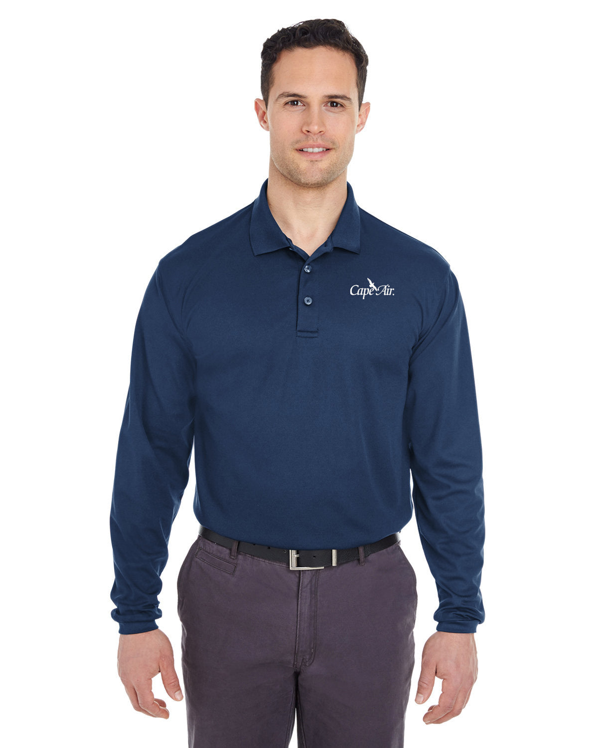 Men's Long Sleeve Performance Polo