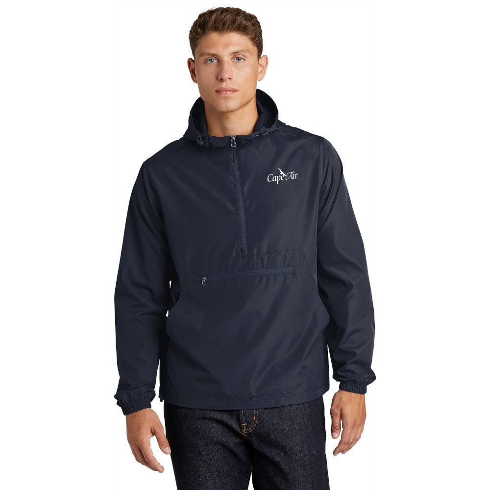1/4-Zip Hooded Pullover Jacket
